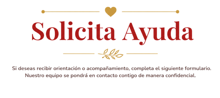 Solicita Ayuda voces por la vida