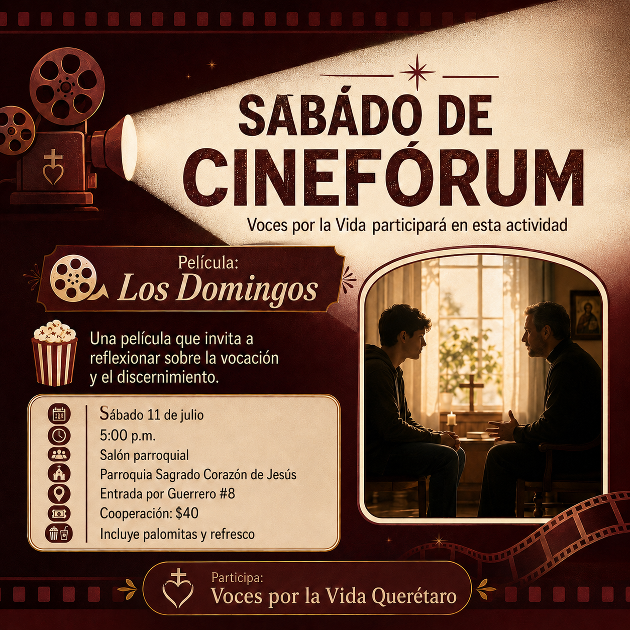 Sábado de Cinefórum: Los Domingos evento voces
